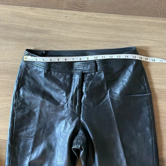 Margaret Godfrey 100% Leather Vintage Straight Leg Size 10 - Picture 5 of 16